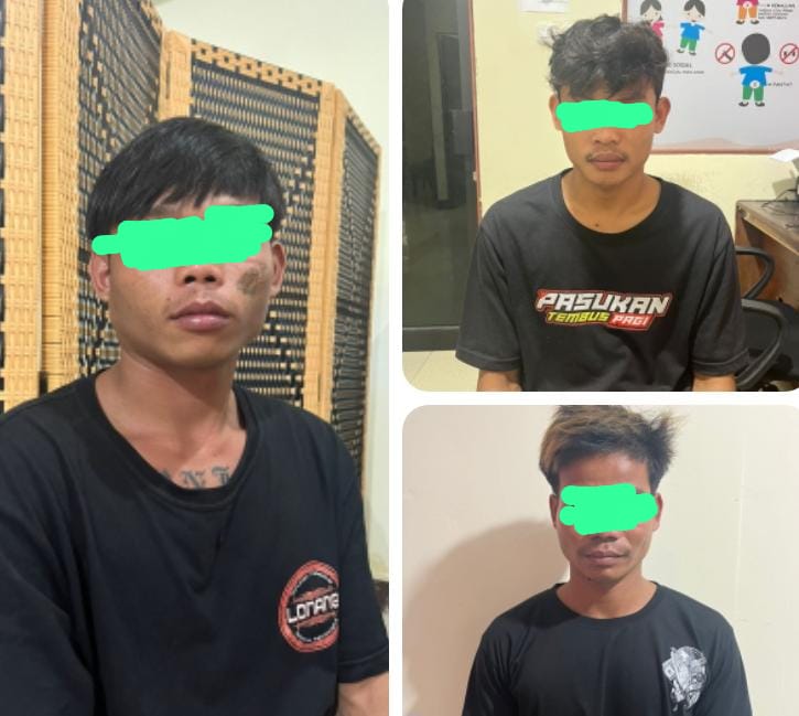 Tiga Pelaku Persetubuhan di Bengkayang. (Humas Polres)